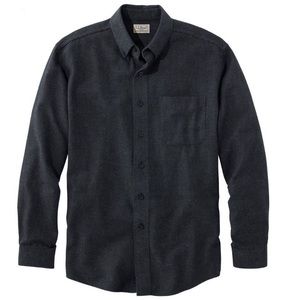 Men's LLBean Wicked Good Flannel Shirt Houndstooth, Large